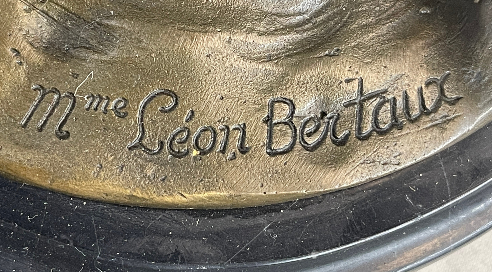 Elegant Art Deco Bronze Sculpture of a Nude Woman with Butterfly, Signed by Leon Bertaux