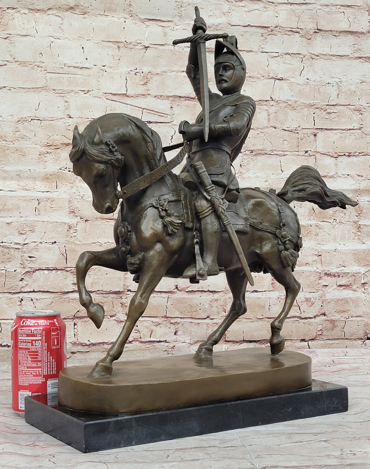 Noble Heritage: Marochetti`s Duke of Savoy - Bronze Knight on Horse Figurine