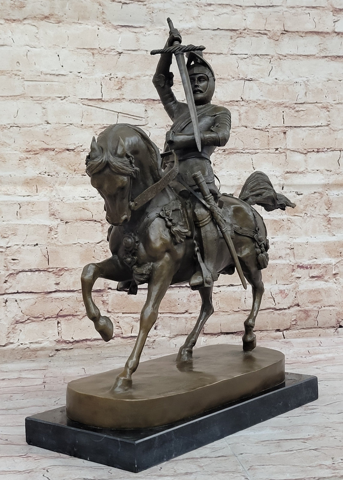 Noble Heritage: Marochetti`s Duke of Savoy - Bronze Knight on Horse Figurine