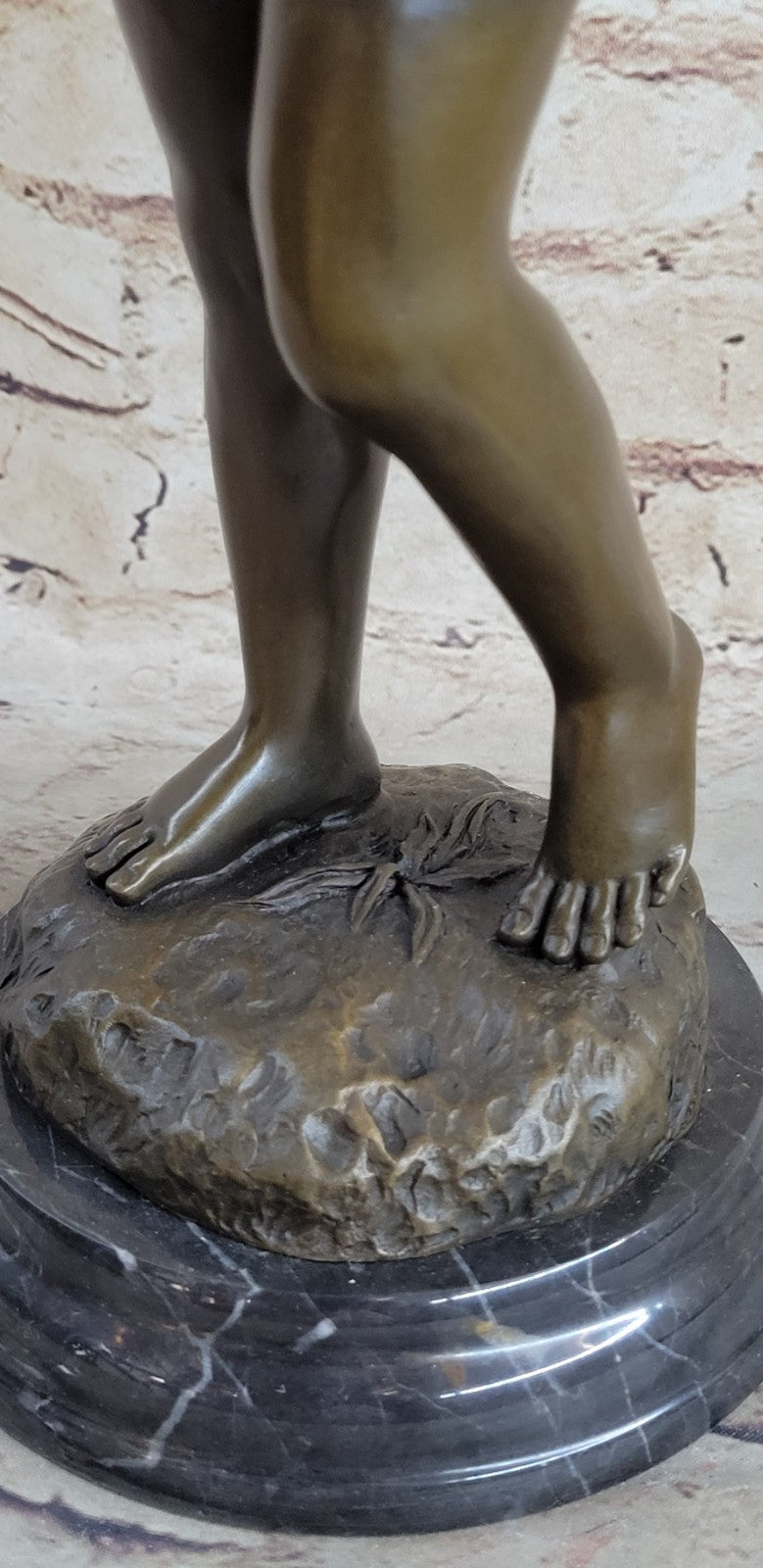Art Deco Hot Cast Vienna Bronze Toddler and her Playful Cat Bronze Figurine
