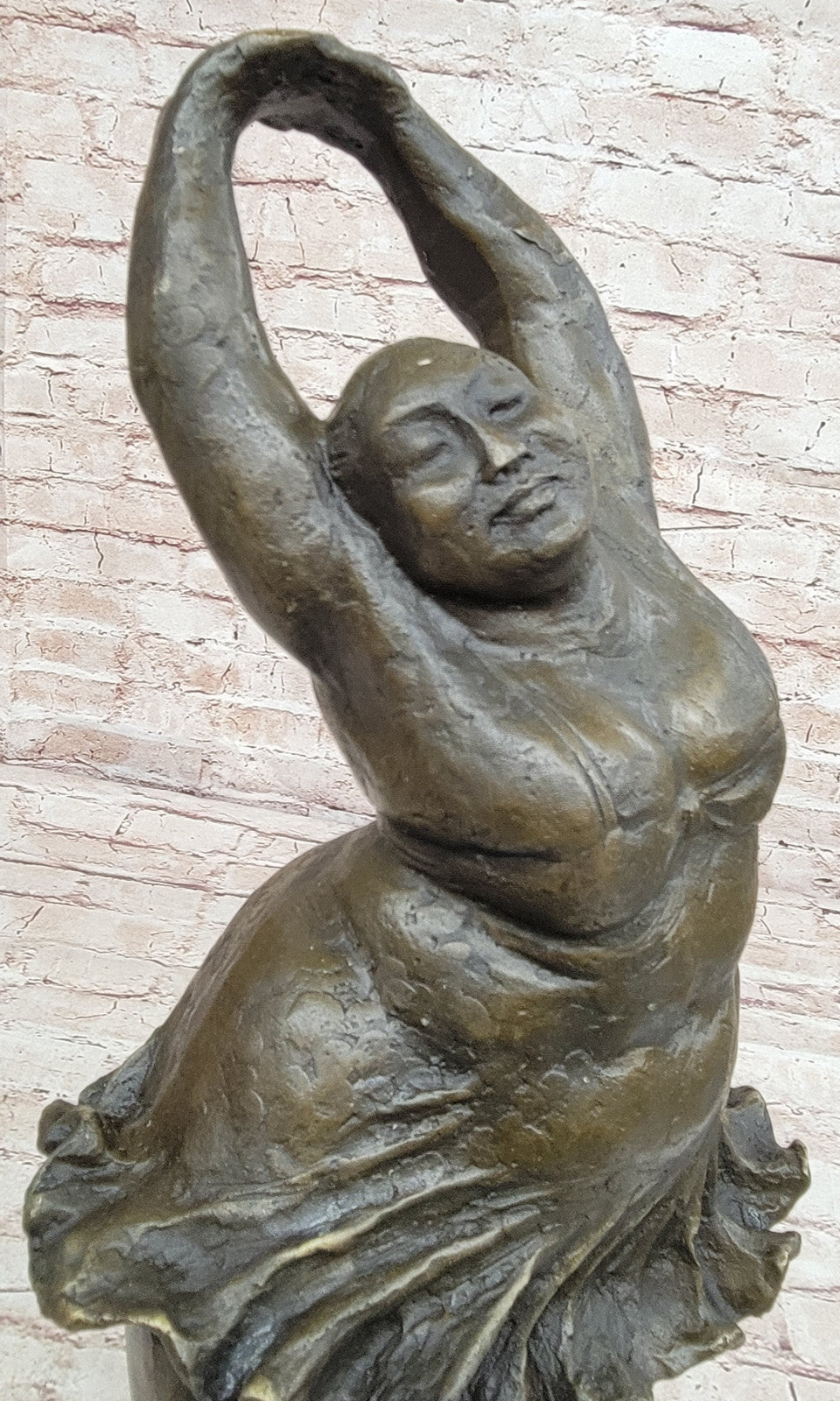 Dance Trophy Masterpiece Botero Bronze Statue - Collectible Art with Unique Elegance