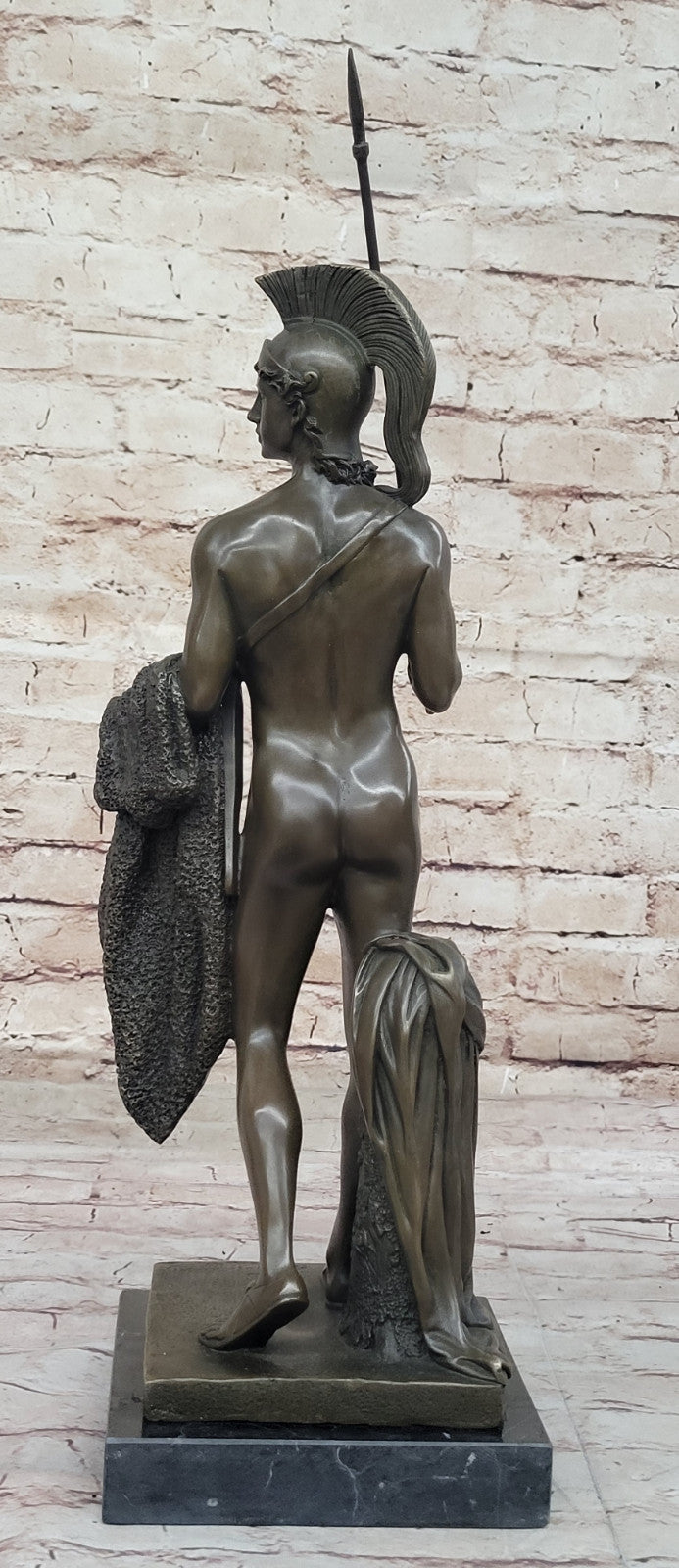 Fine Art Collectible: Thorvaldsen`s Bronze Jason with Golden Fleece - Handmade Statue