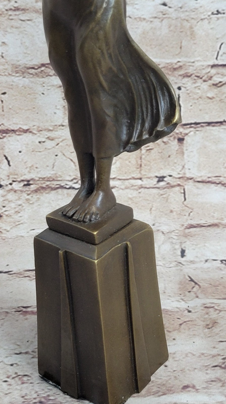 European Vienna Girl Bronze Sculpture Hot Cast Detailed Statue Figurine Figure