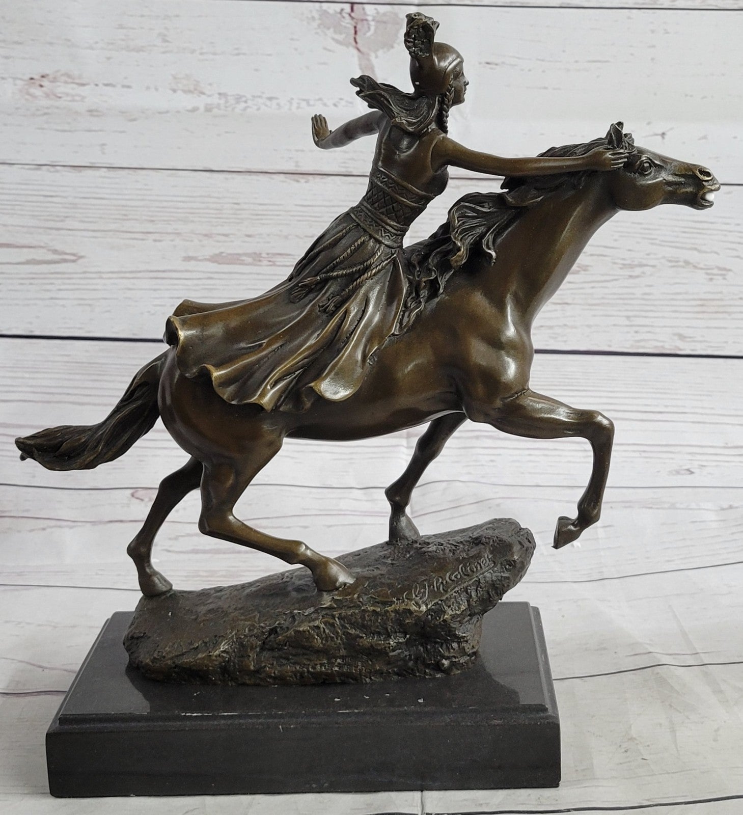 Art Deco Top Quality Detailed Bronze Artwork Female Naked Nude Bronze Statue