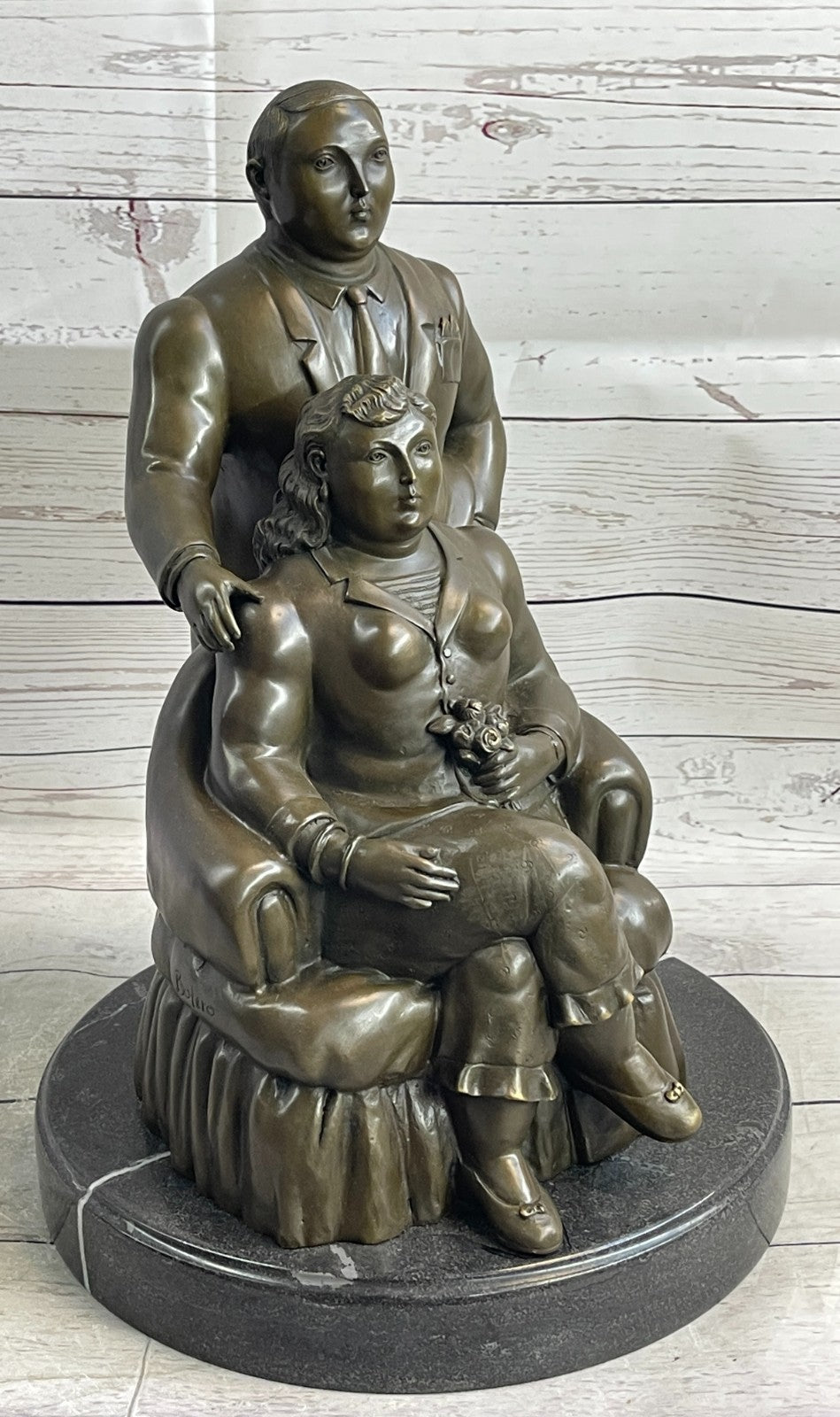 Extra Large Museum Quality Classic Botero Couple Artwork Home Office Decoration Sale