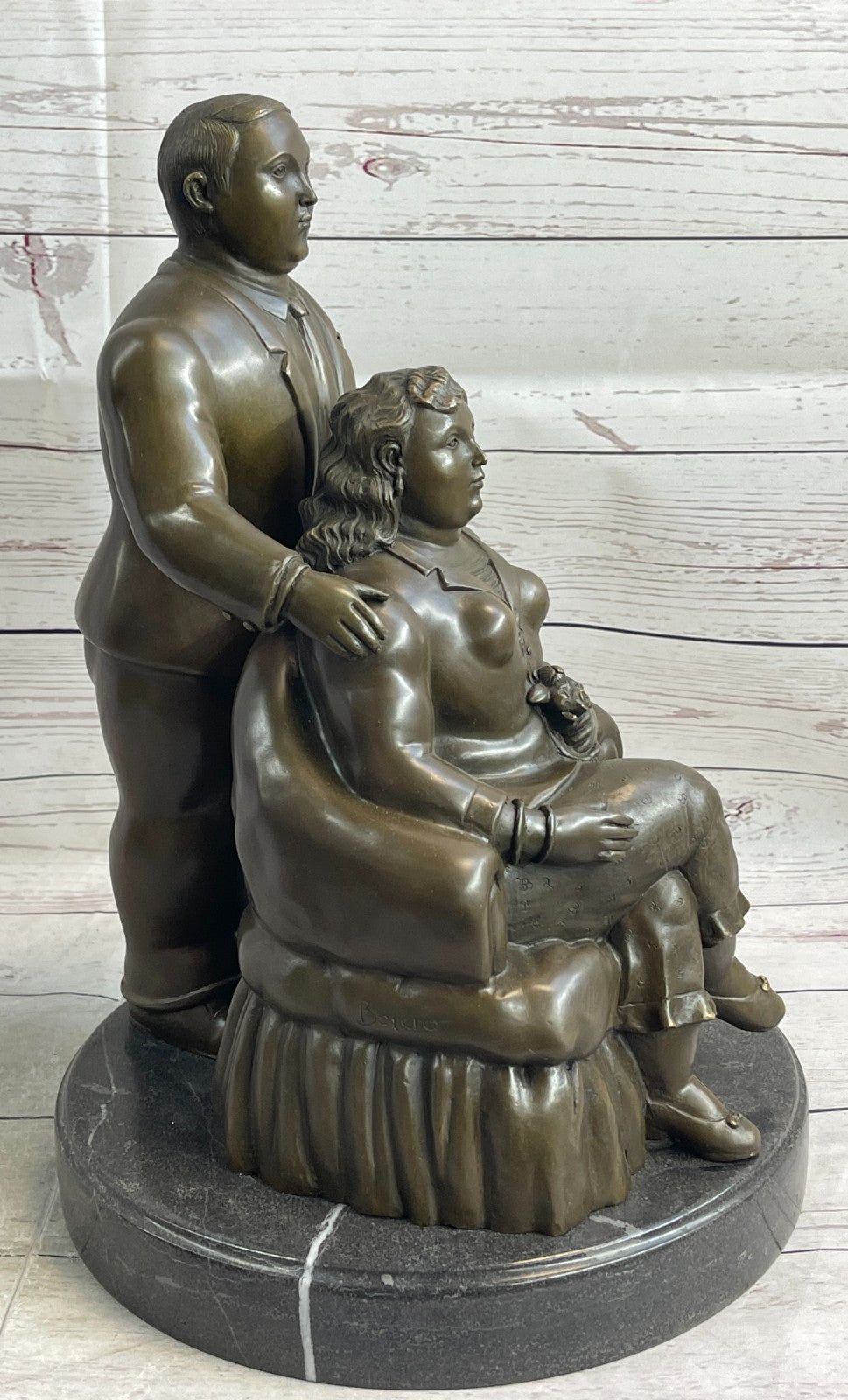 Extra Large Museum Quality Classic Botero Couple Artwork Home Office Decoration Sale
