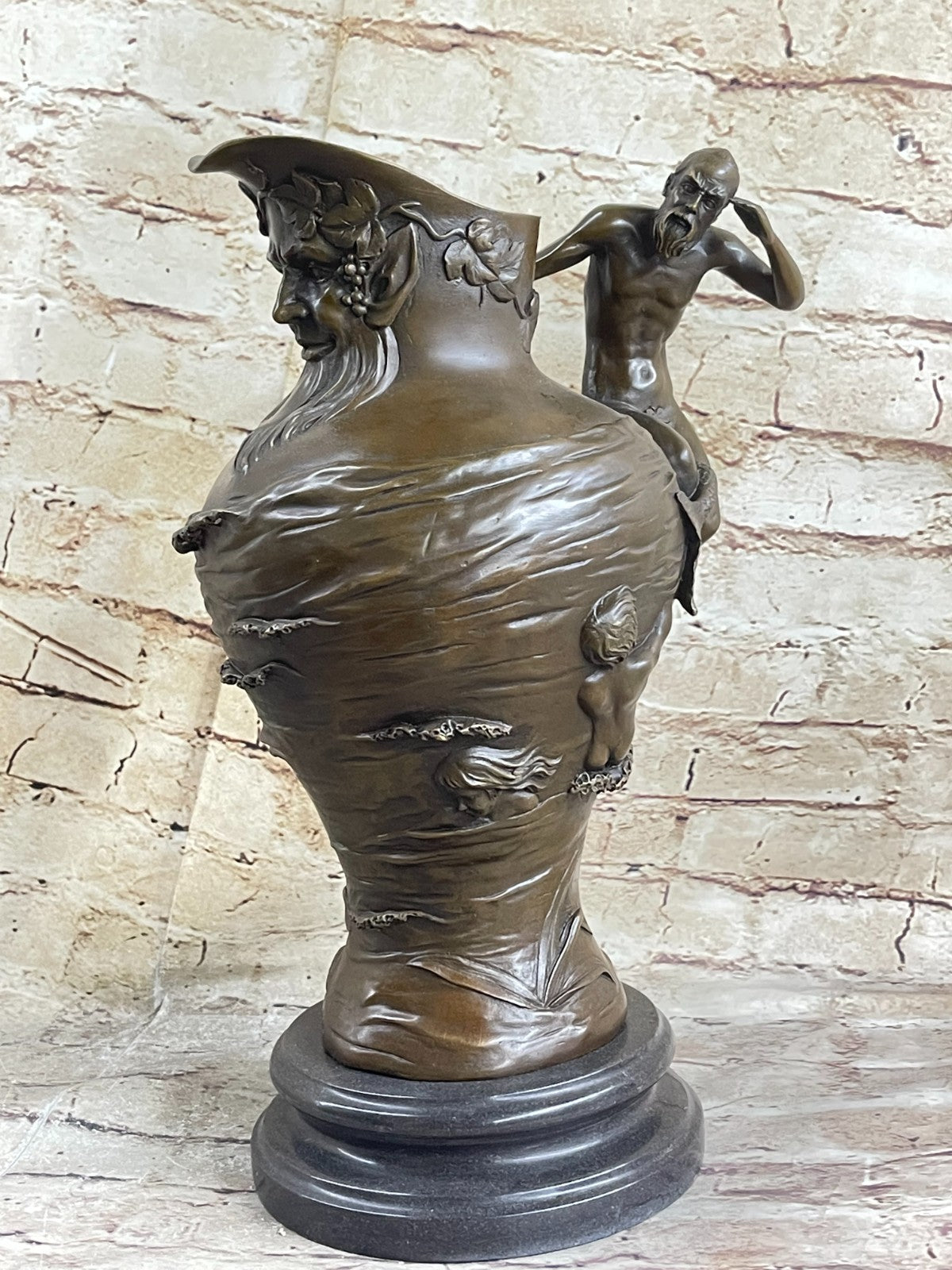 Beautiful Mermaid Mermaids Flower Vase Bronze Sculpture Home Decor Mythical