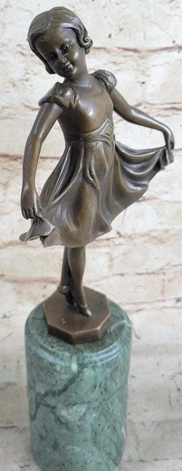 Preiss 12.5 Inch Dancing Ballerina Ballet Girl People Bronze Sculpture Statue
