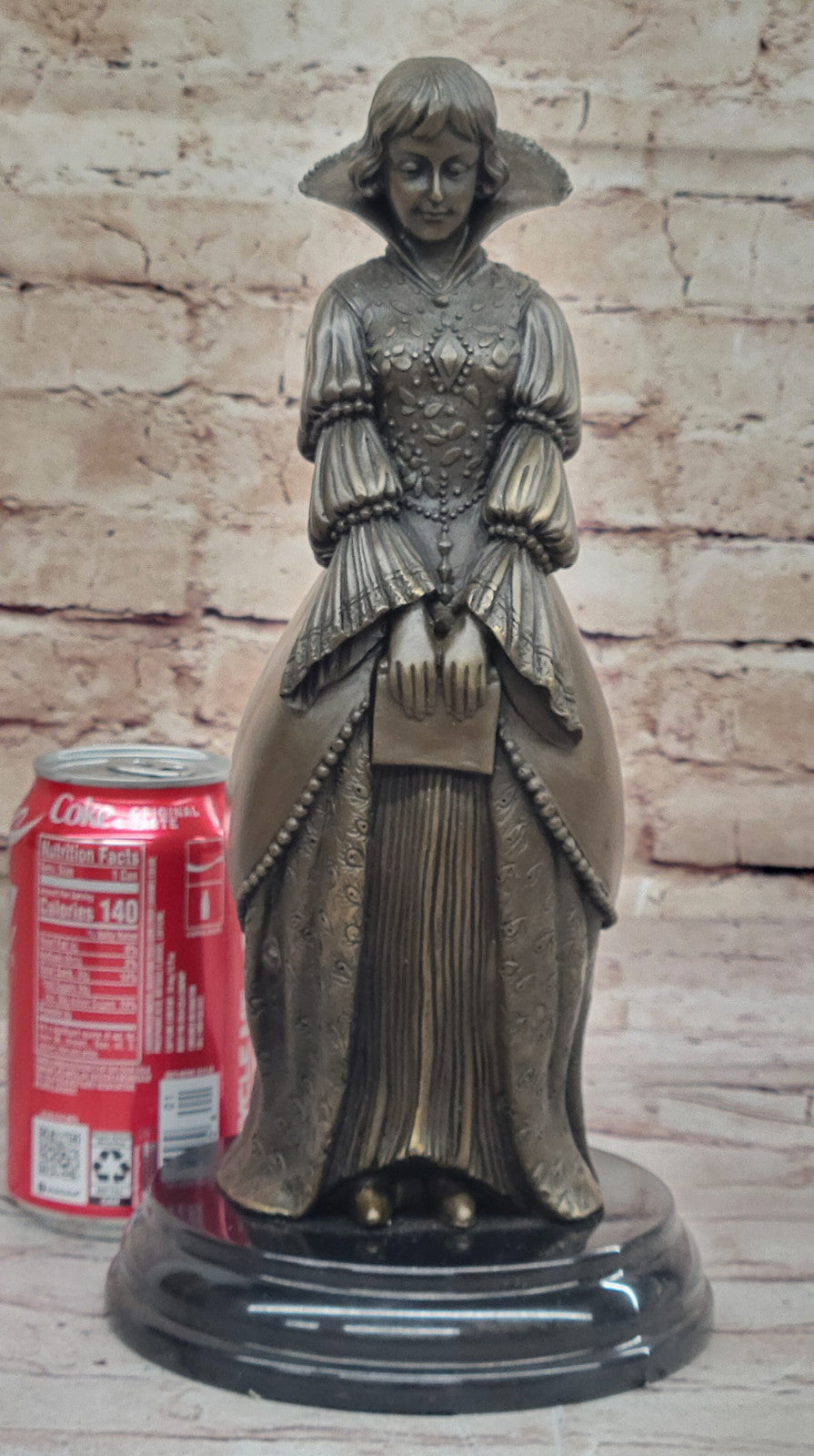 Joan of Arc Art Deco Bronze Marble Sculpture, Chiparus Catholic Statue