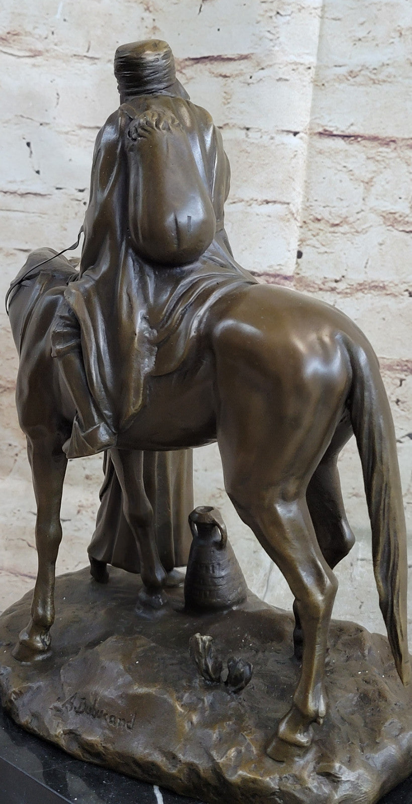Vienna Bronze Arab Hunter with his Wife Bronze Sculpture Museum Quality Figurine