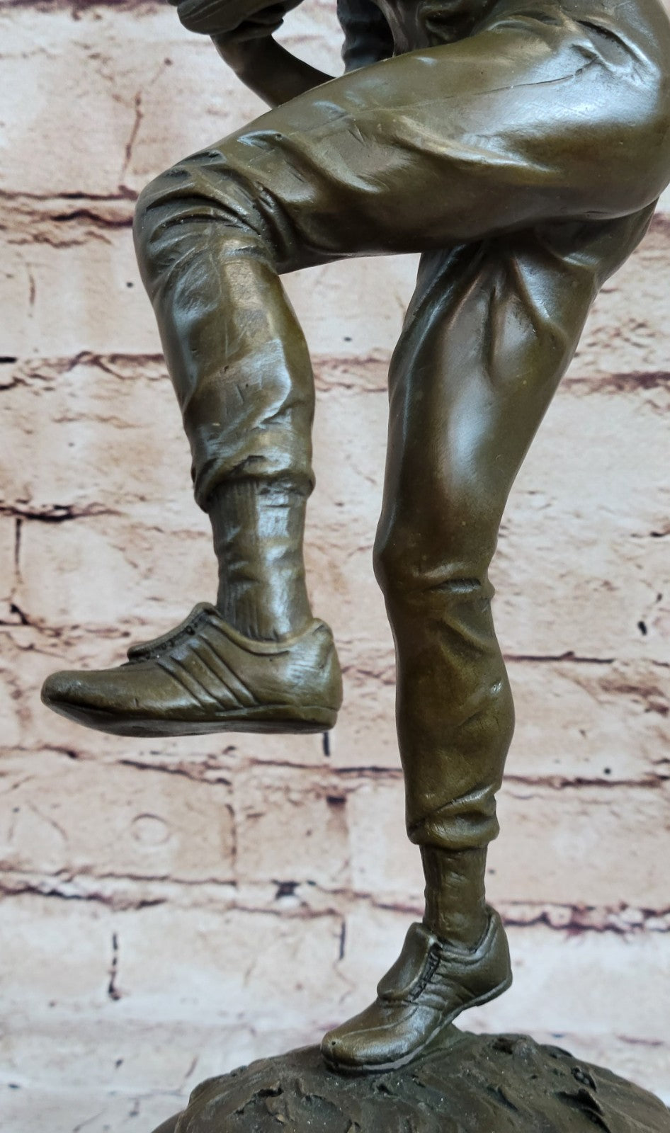 Baseball Lover Pitcher Major League Trophy Bronze Sculpture Statue Figurine
