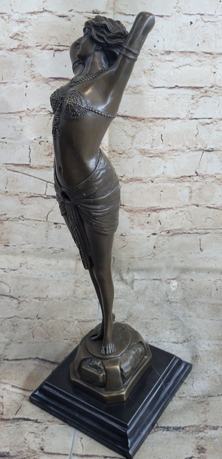 Bronze Sculpture Actress Model Designer Hot Cast Temptress Figurine Figure Decor
