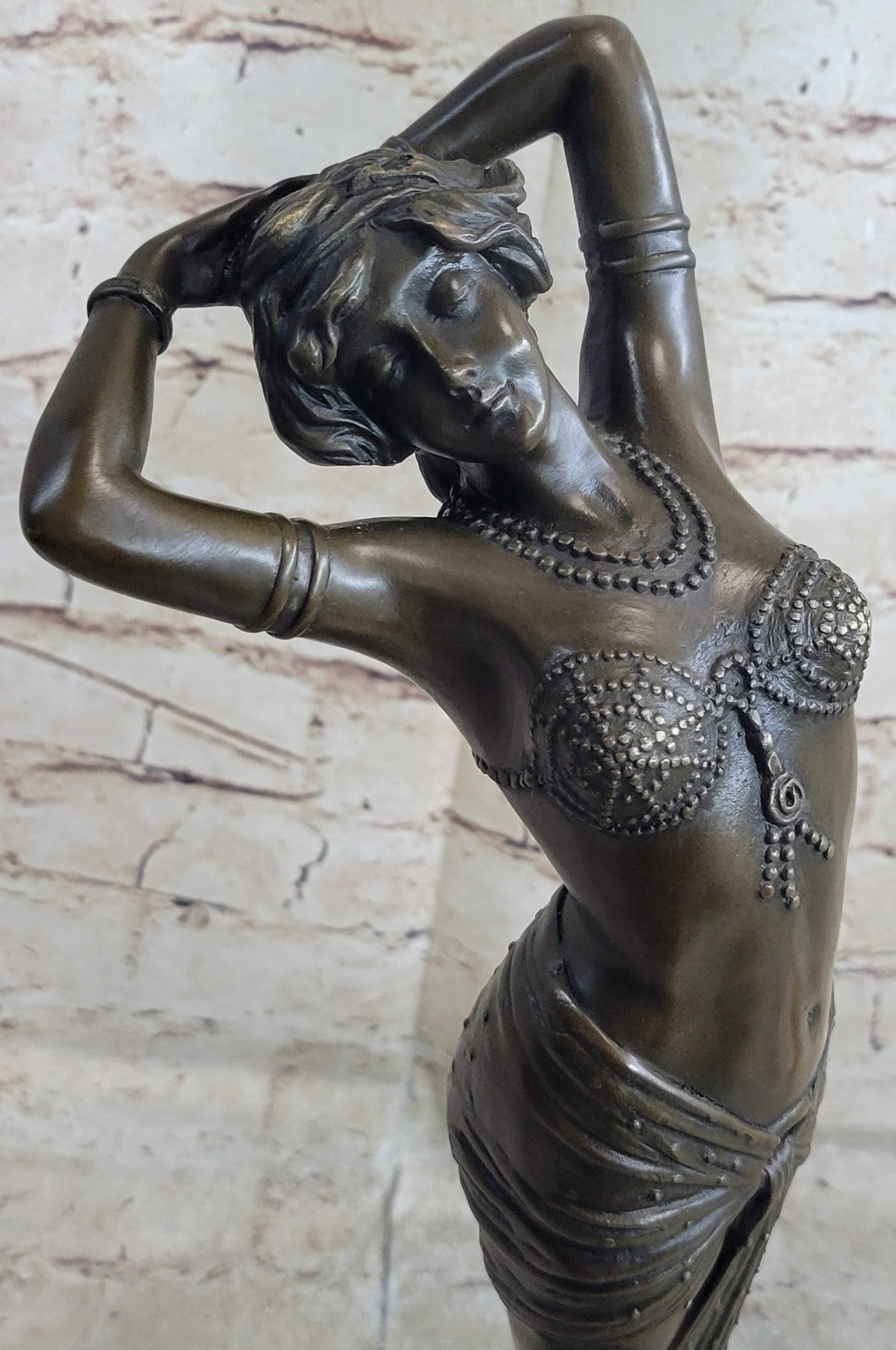 Bronze Sculpture Actress Model Designer Hot Cast Temptress Figurine Figure Decor