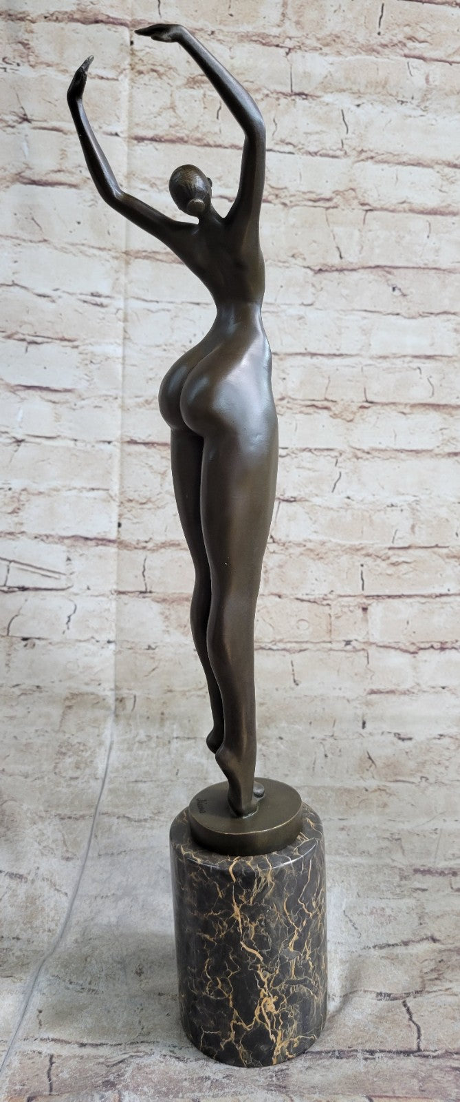 Large Abstract Original Modern Art Abstract Nude Artwork  Ballerina Bronze Statue