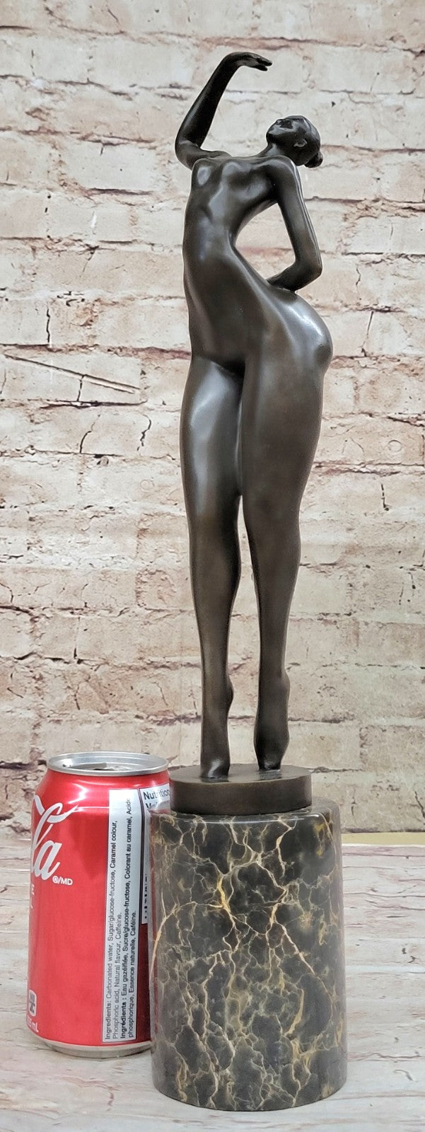 Sign Original Juno Tribute To Botero Nude Relaxed Woman Marble Bronze Sculpture