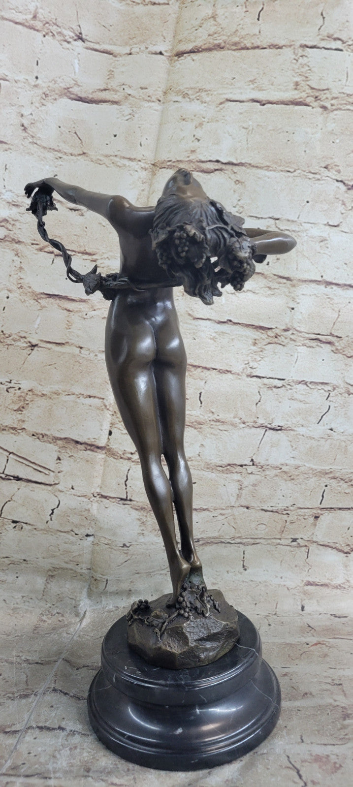 Bronze Jugendstil Akt signiert H.Frishmuth The Vine Bronzefigur Bronzeskulptur