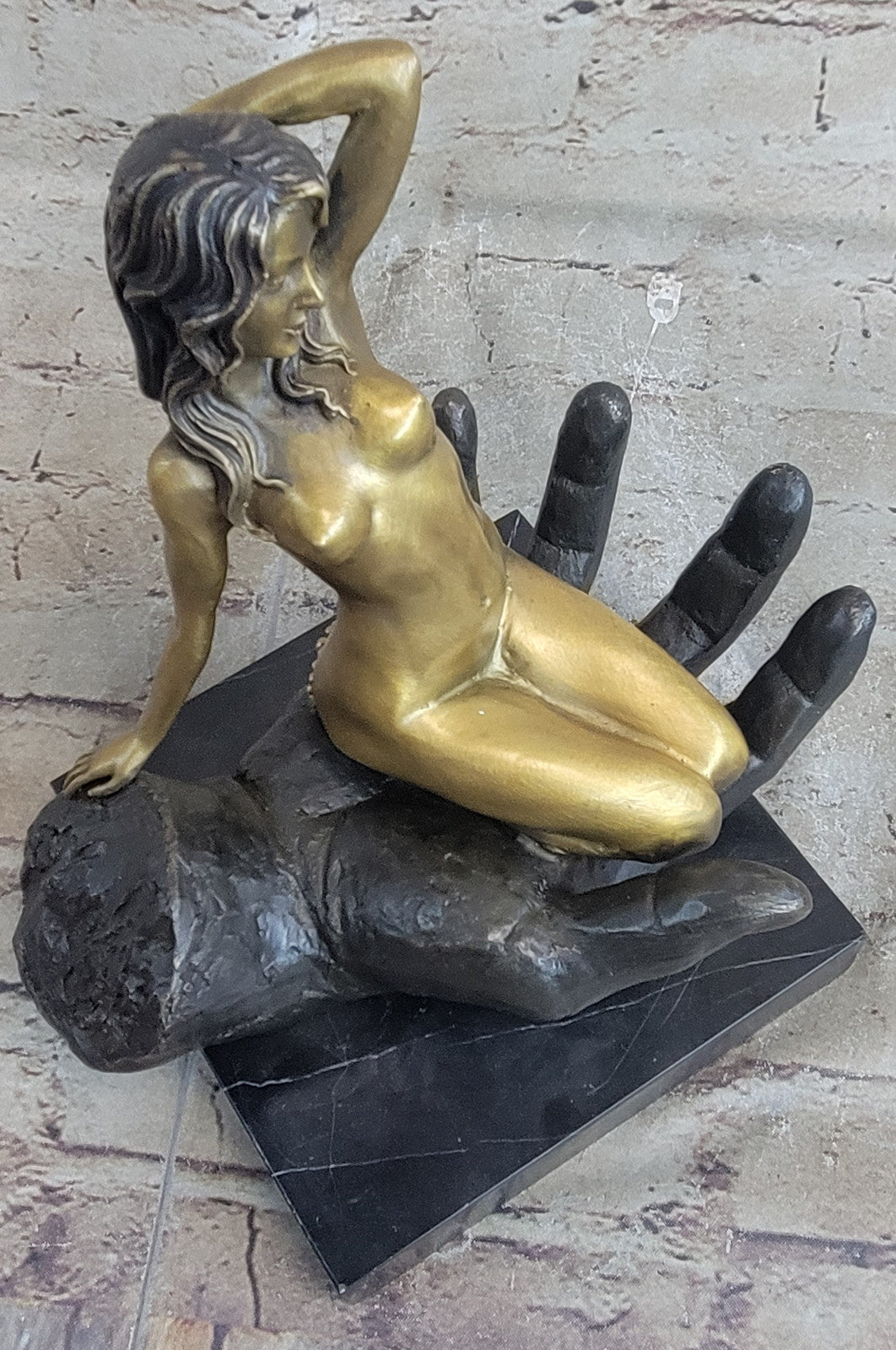 Museum Quality Hand Crafted Erotic Female Sitting by Juno Bronze Sculpture Sale