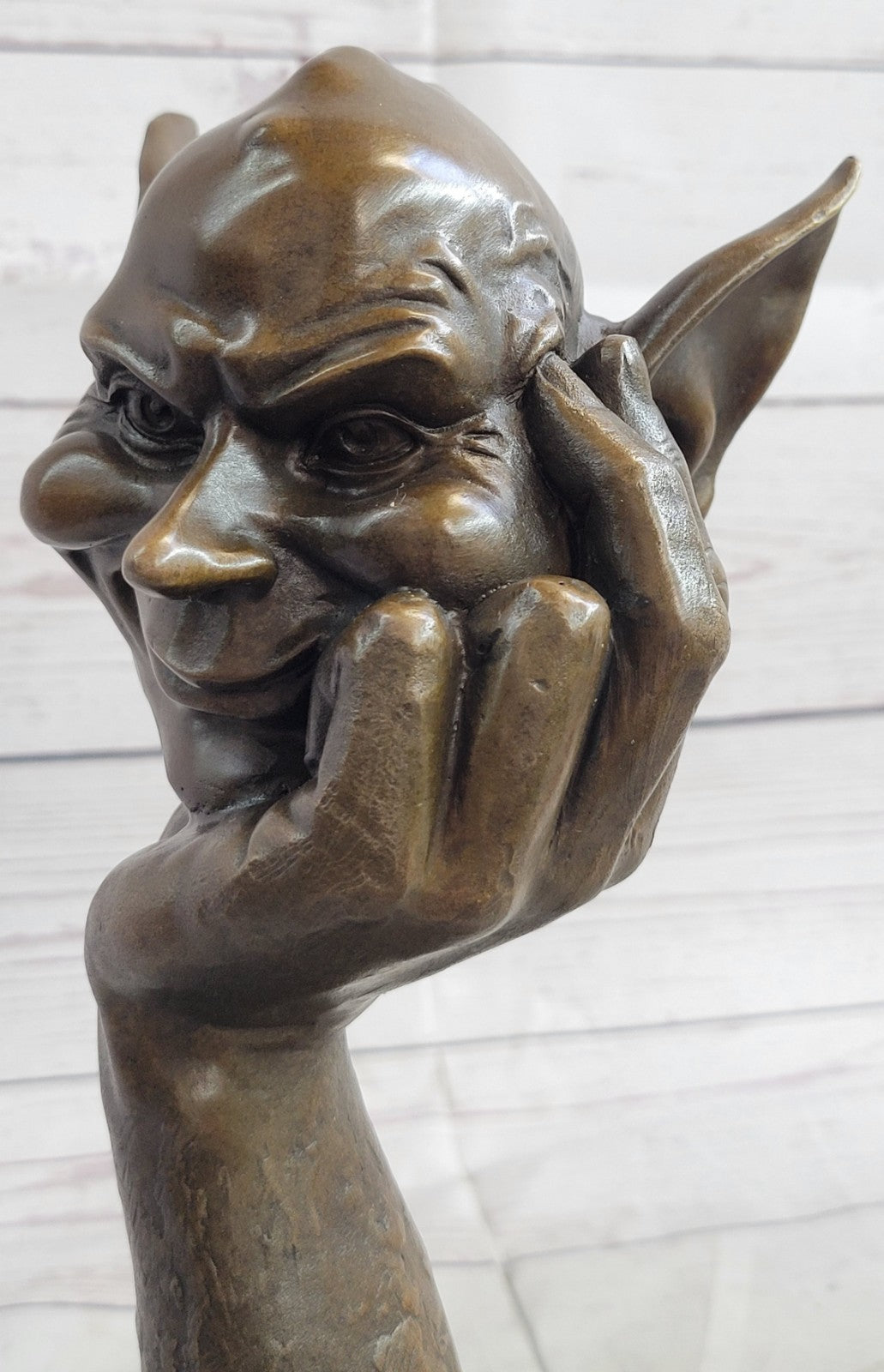 DIY Yoda Garden Gnome Star War Collectible Bronze Sculpture Figurine Gift Decor