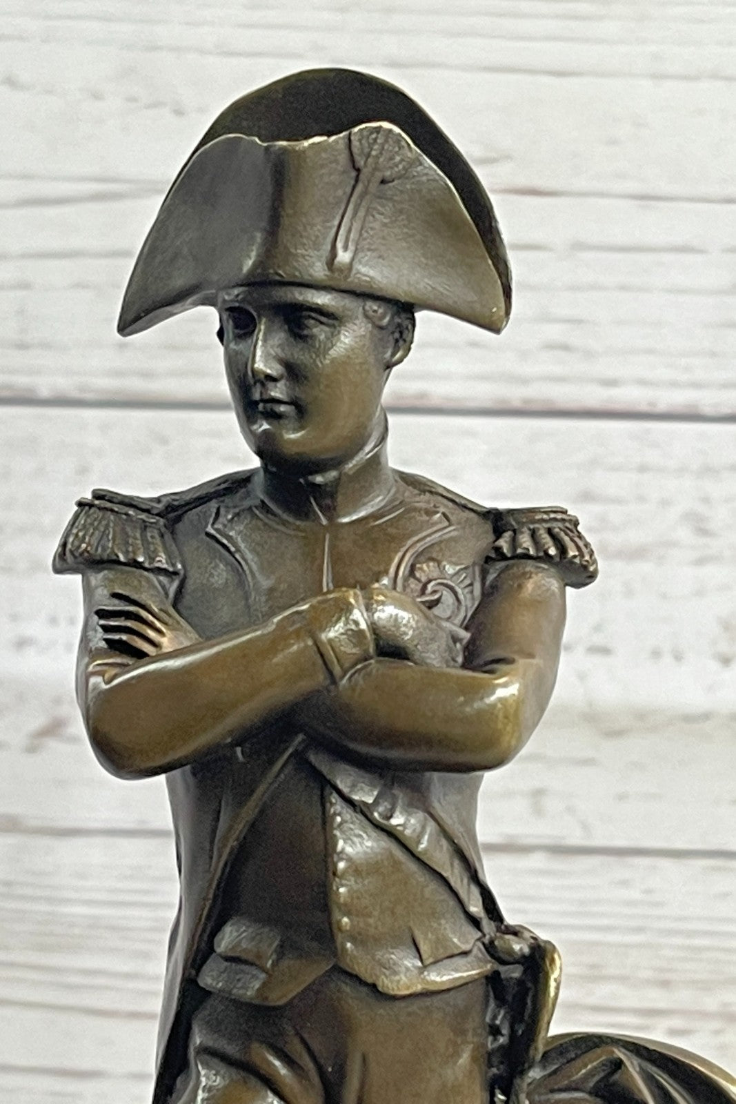 French Commander Napoleon Bonaparte Military Bronze Statue Home Art Deco Figure