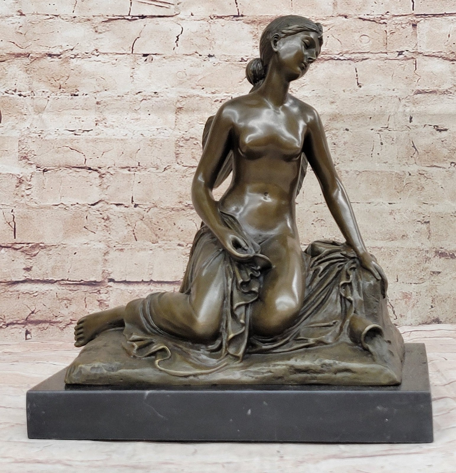 Hot Cast Lost Wax Method Bronze Fairy Statue | Elegant Home Decoration by M. Nick