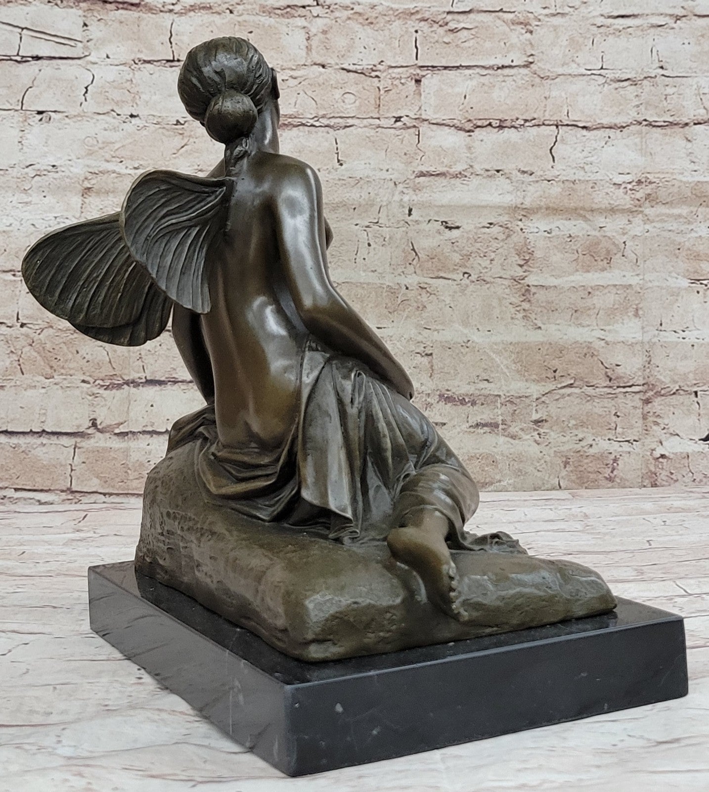 Hot Cast Lost Wax Method Bronze Fairy Statue | Elegant Home Decoration by M. Nick