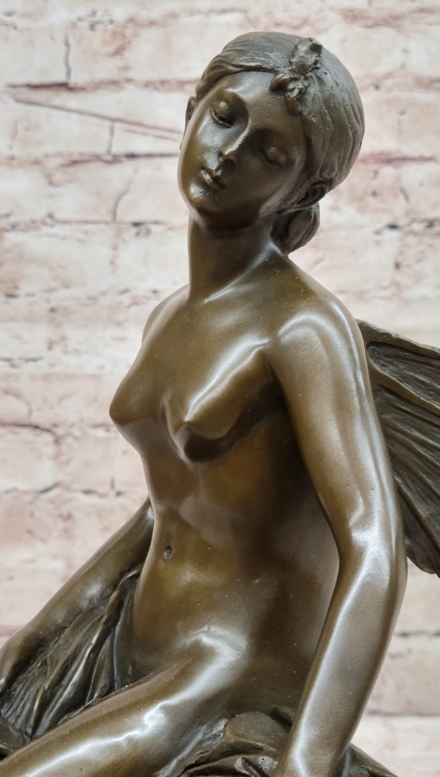 Hot Cast Lost Wax Method Bronze Fairy Statue | Elegant Home Decoration by M. Nick