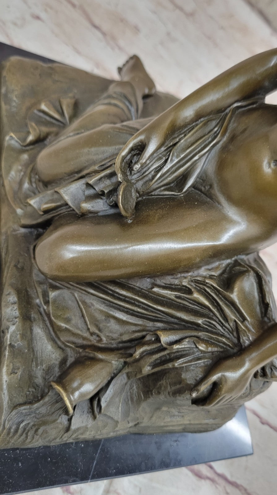 Hot Cast Lost Wax Method Bronze Fairy Statue | Elegant Home Decoration by M. Nick