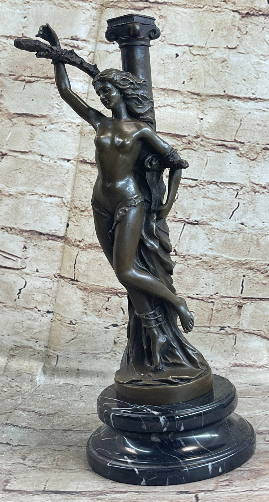 Signed Original Nude Sexy Girl changed Bronze Sculpture Hot Cast Figure Sale Art