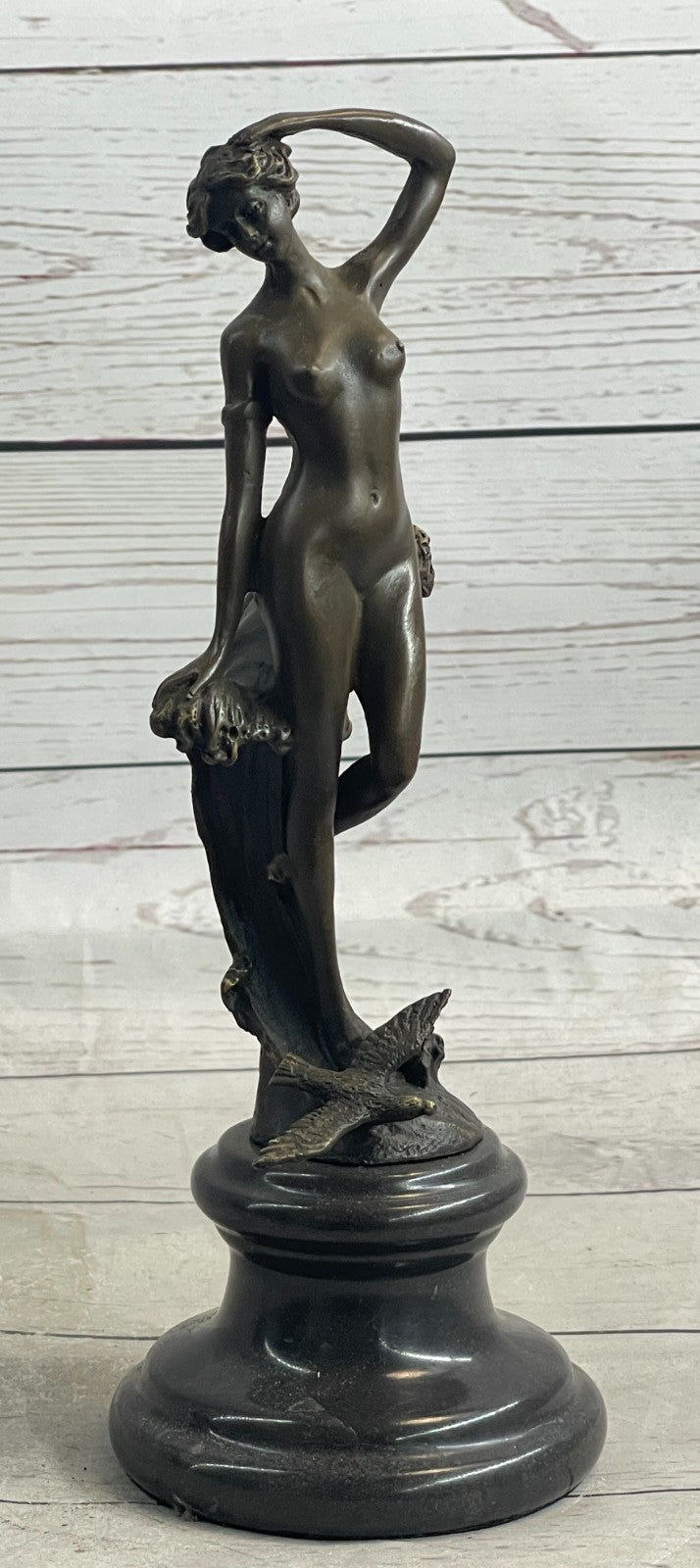 Bronze Sculpture Statue Figure Nude Sexy Girl Erotic Hot Cast Artwork Museum Art