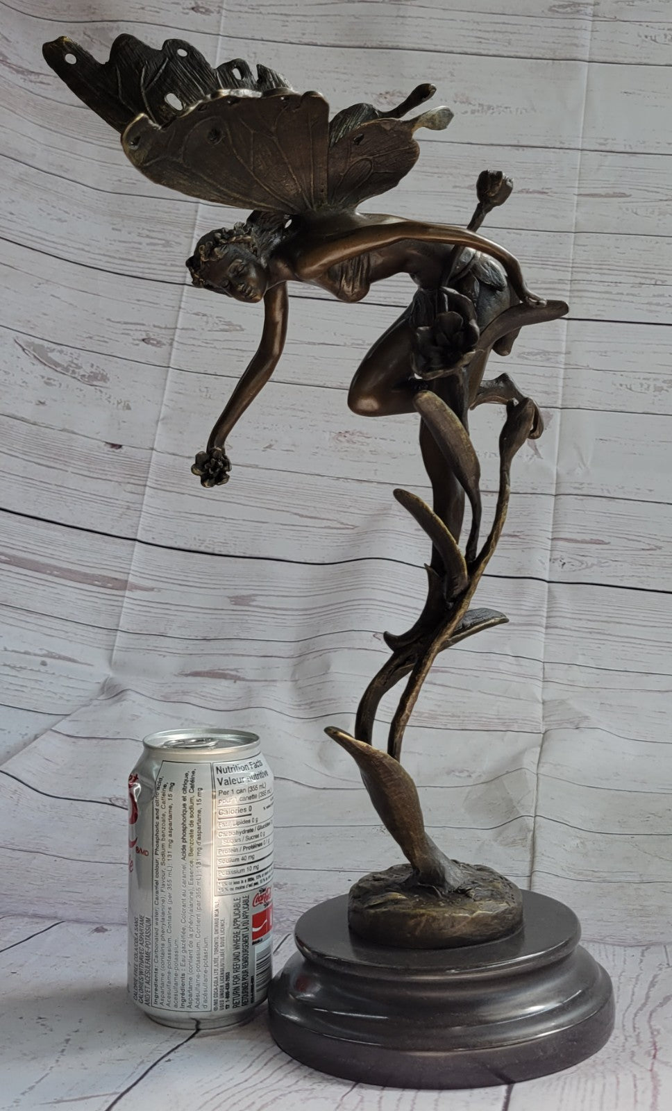 Original Sign Fantasy Fairy Bronze Sculpture Figurine Art Figure Statue Hot Cast