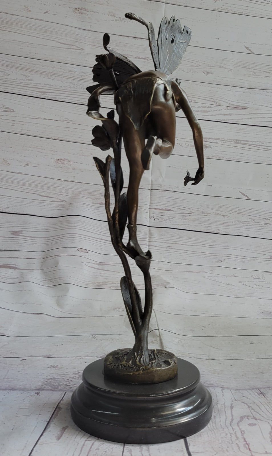 Original Sign Fantasy Fairy Bronze Sculpture Figurine Art Figure Statue Hot Cast