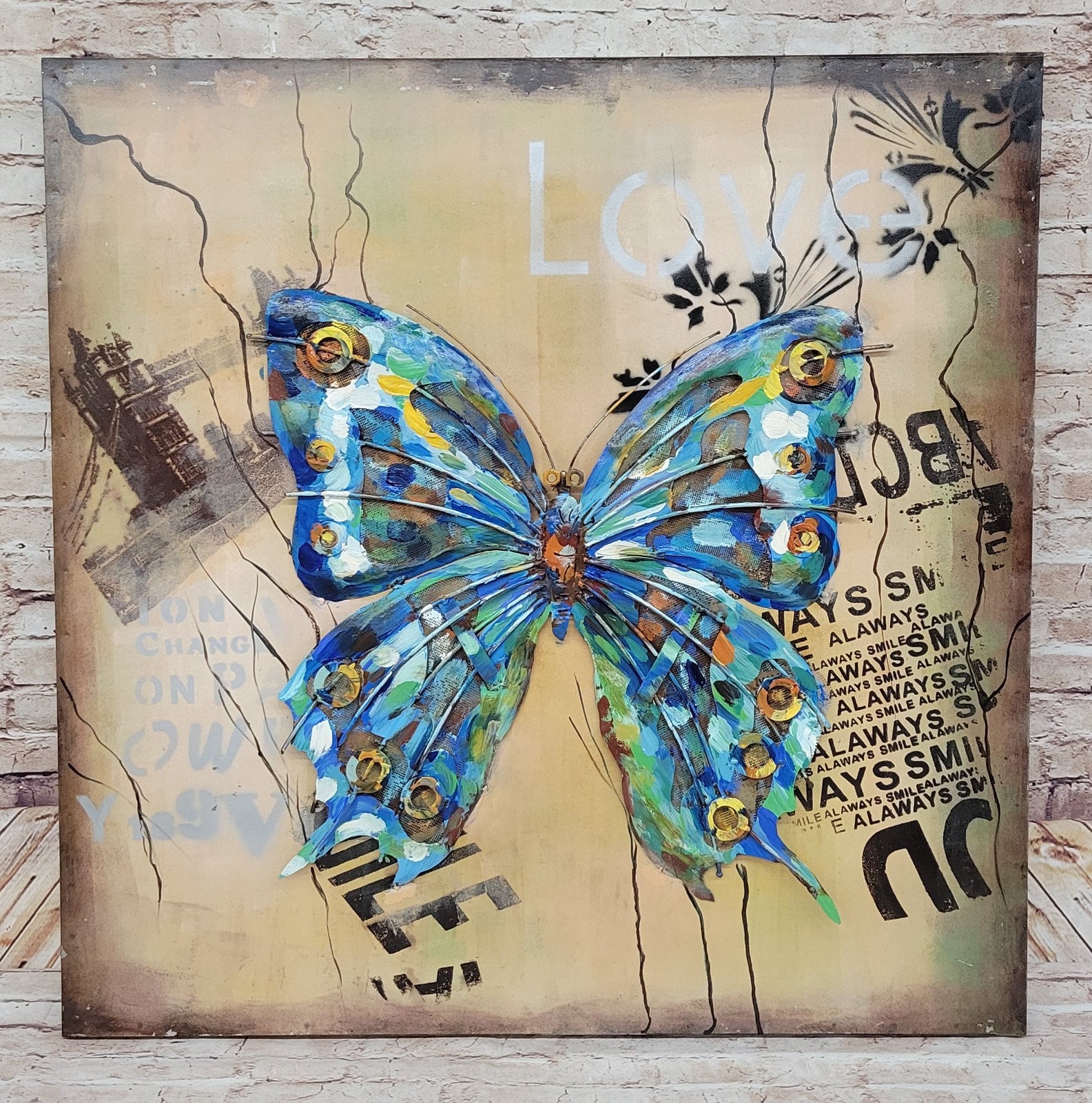 Butterfly Painting Canvas Extra Large Wall Art Canvas Abstract Artwork Sale