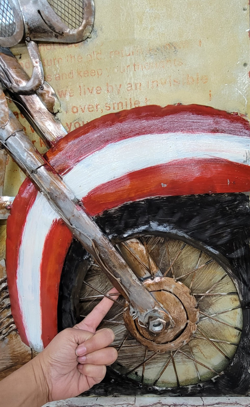 American Flag Eagle Motorcycle - 3D Full Metal Painting  Home Decor or Gifts