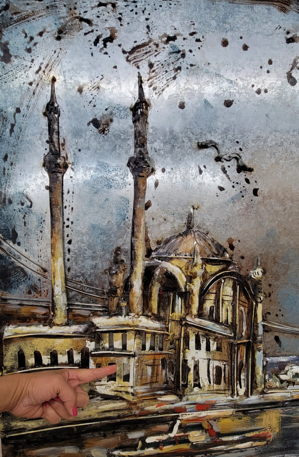 Beautiful Decorative Wall Hanging Painting Istanbul 3D 32 by 40 Inches Art