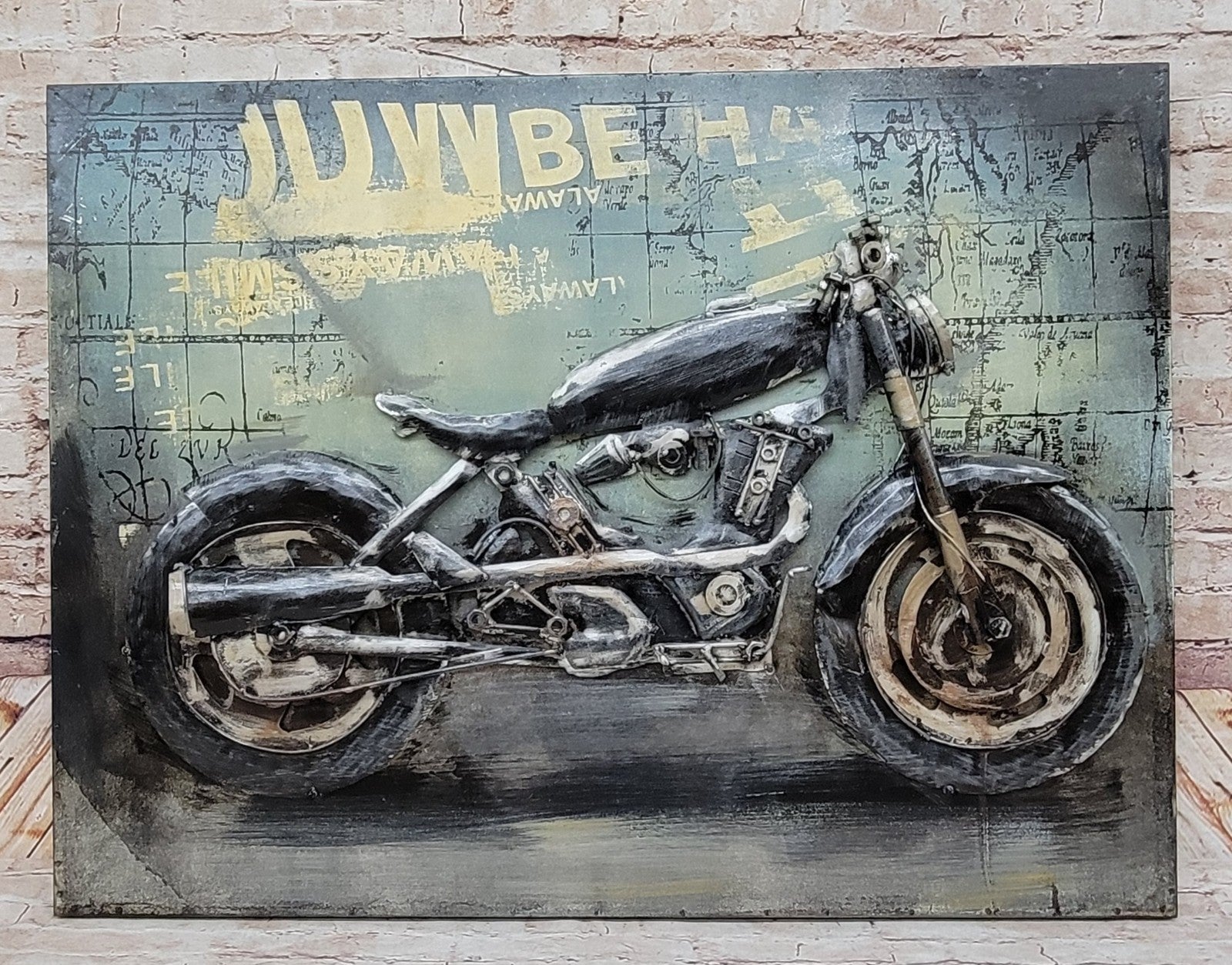 Ghost_Rider Mann Motorcycle Art Decor Harley 3D Painting Artwork Sale