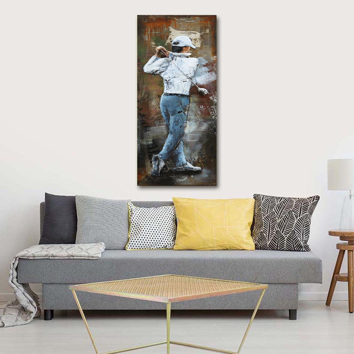 Hand Made Modern European wall Painting art 3d Metal Designer Rustic Sale