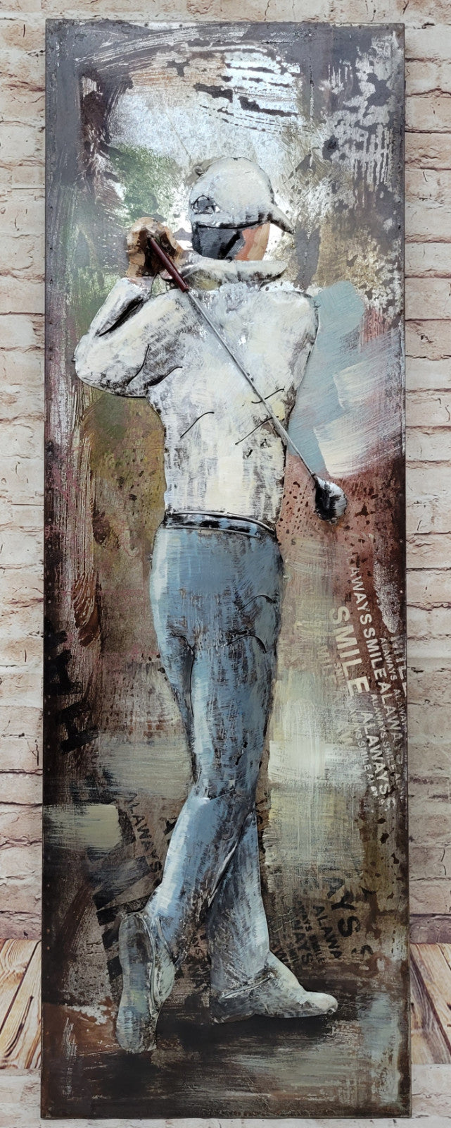 Hand Made Modern European wall Painting art 3d Metal Designer Rustic Sale