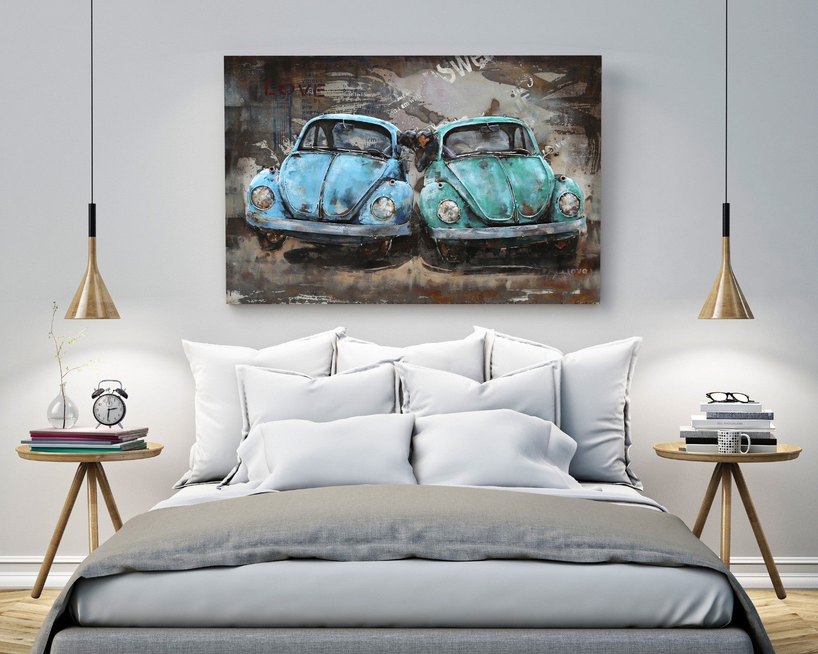 Volkswagen Beetle 3-D German automobile Car Memorabilia Trophy Decoration