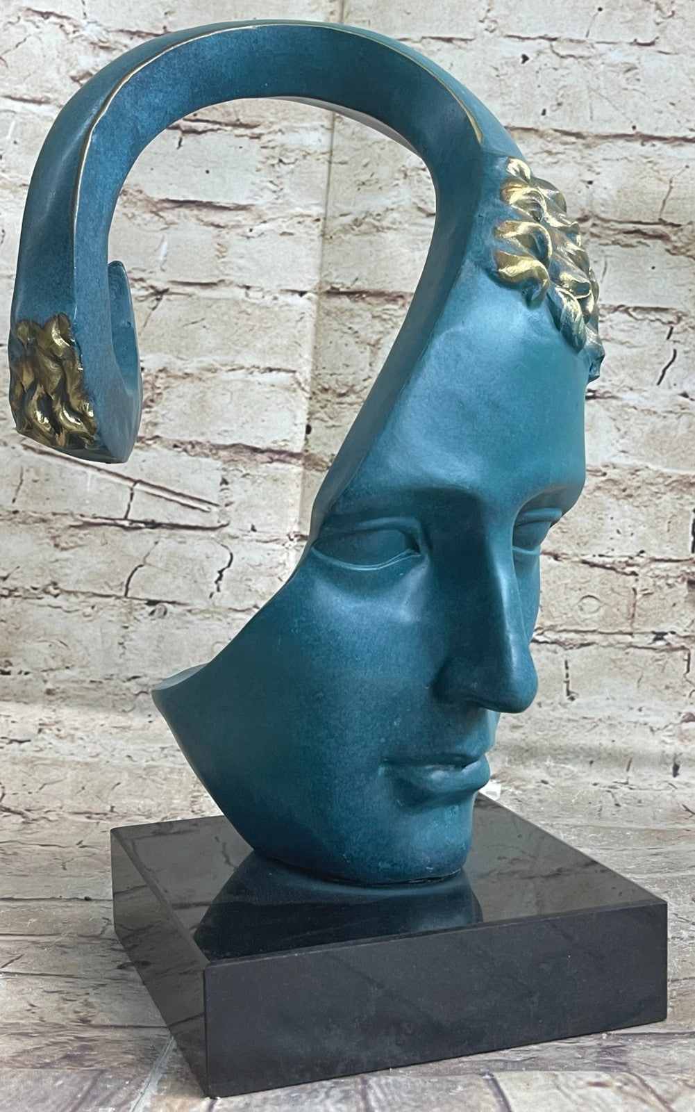 Bronze Sculpture Statue Salvador Dali Face Mask Special Edition SIGNED Sealed