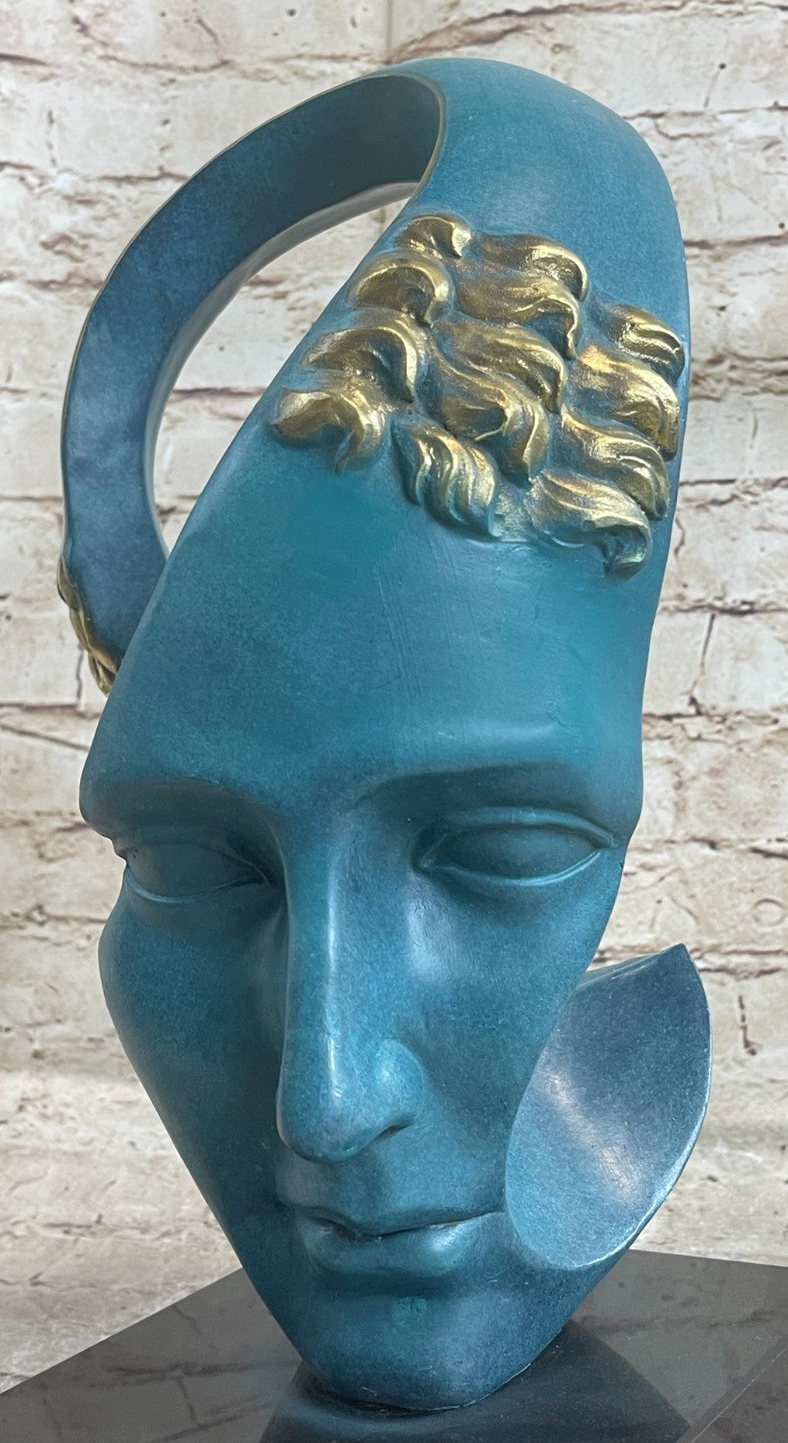 Bronze Sculpture Statue Salvador Dali Face Mask Special Edition SIGNED Sealed