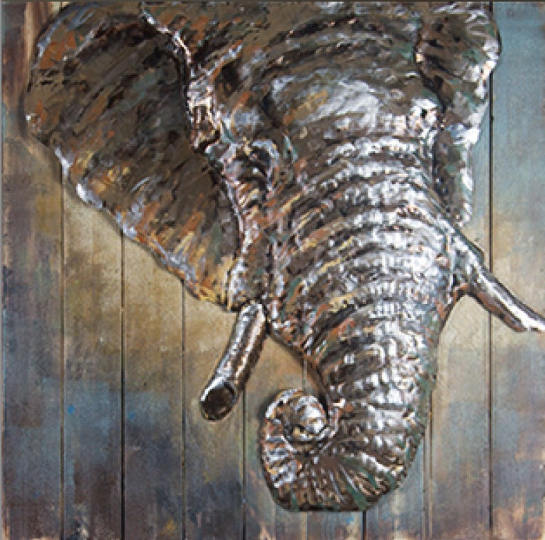Fashionable 3d animal wall art painting special home use galvanized metal wall hanging decor