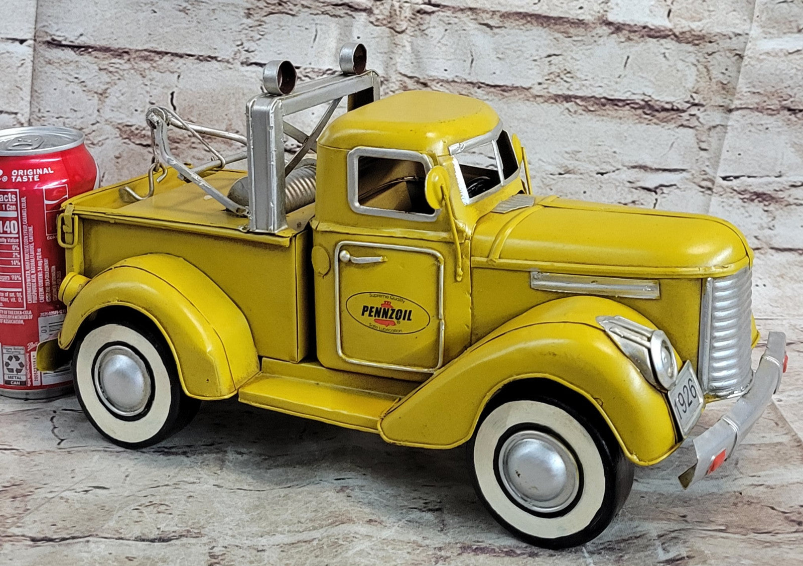 Pennzoil Tow Truck Metal Desk Model 12" Automotive Decor Decoration Sale