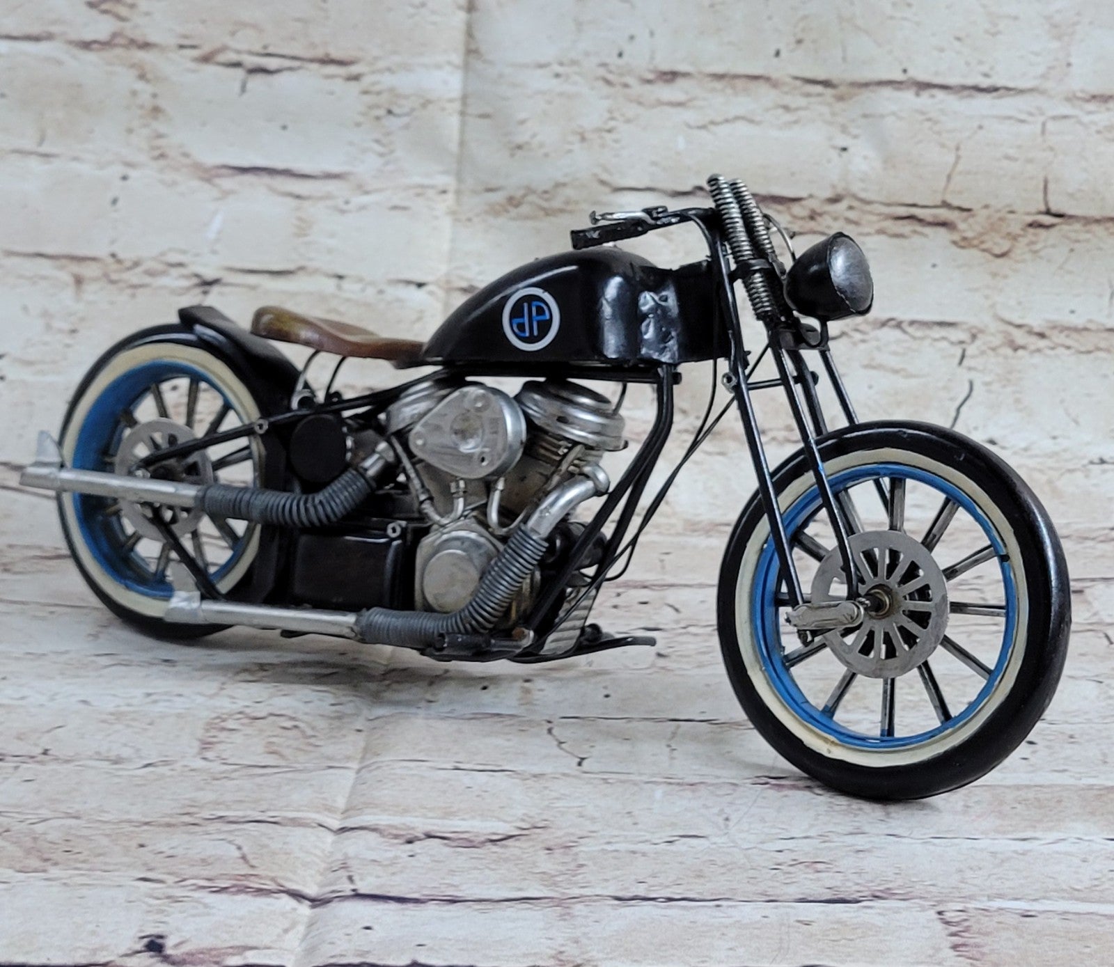 Harley Davidson Motorcycle Model Easy Rod Custom Rider Touring Bike 1/12 Black