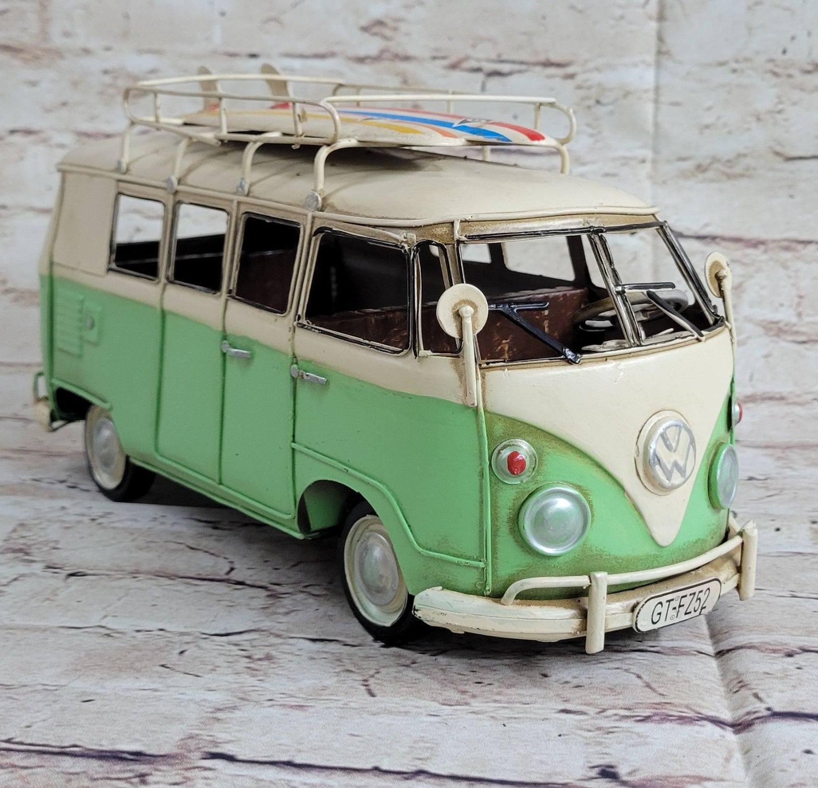 Collectible Collector Edition 1966 Volkswagen Mini Bus Tinplate Metal Artwork