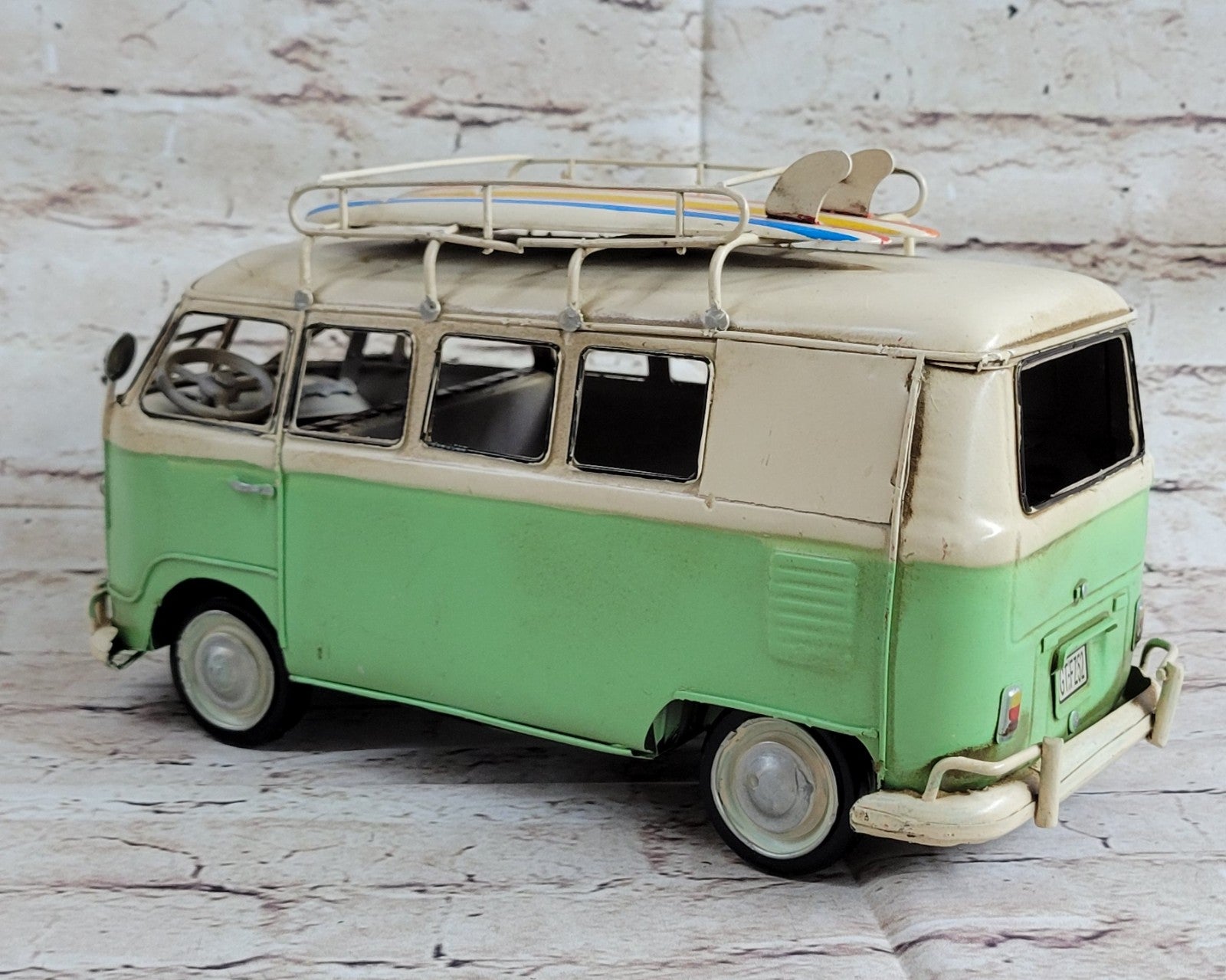 Collectible Collector Edition 1966 Volkswagen Mini Bus Tinplate Metal Artwork