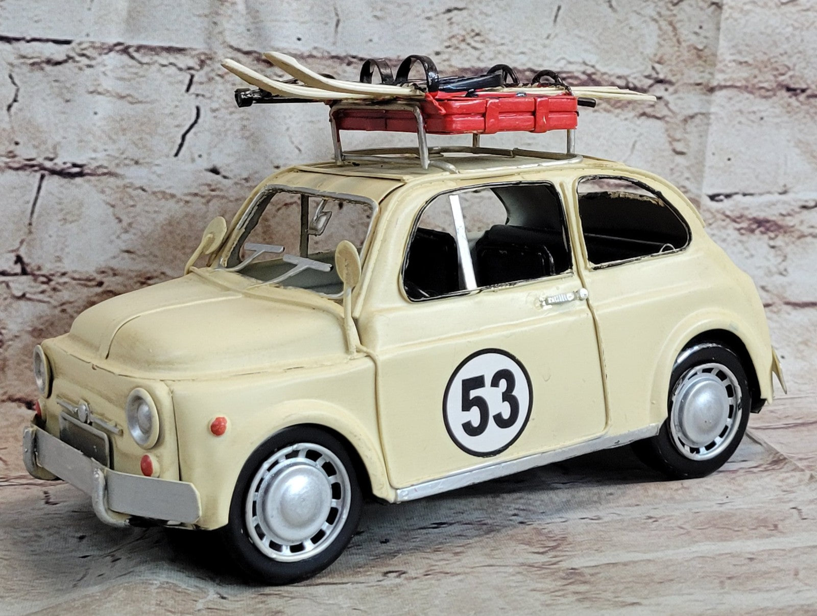 Diecast Antique Car Model Good Quality Micro Mini Toy Cars Fiat 500