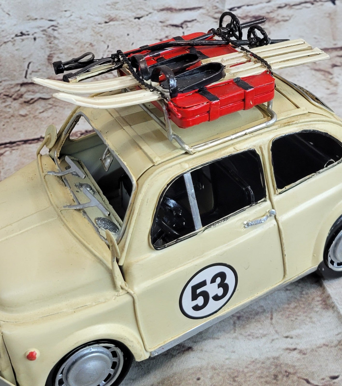 Diecast Antique Car Model Good Quality Micro Mini Toy Cars Fiat 500
