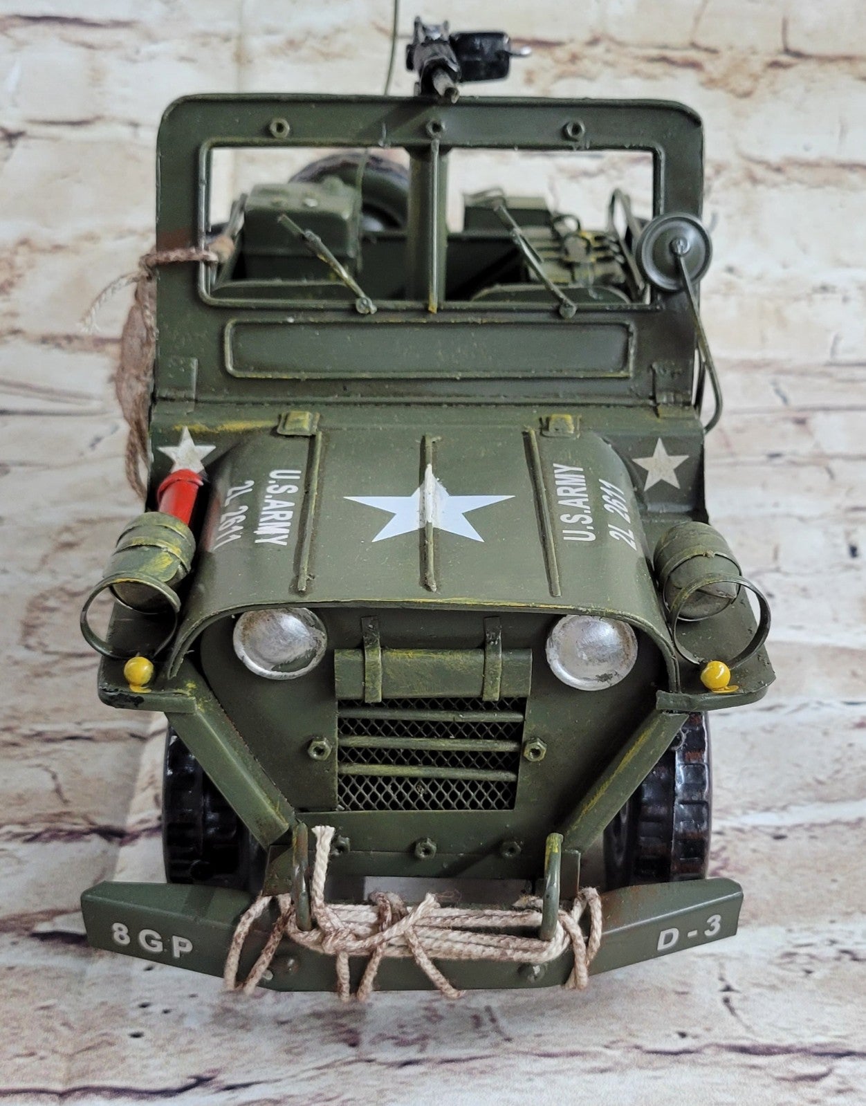 European Bronze Finery Holl 1940 Willys Quad Overland Jeep Metal Hand made