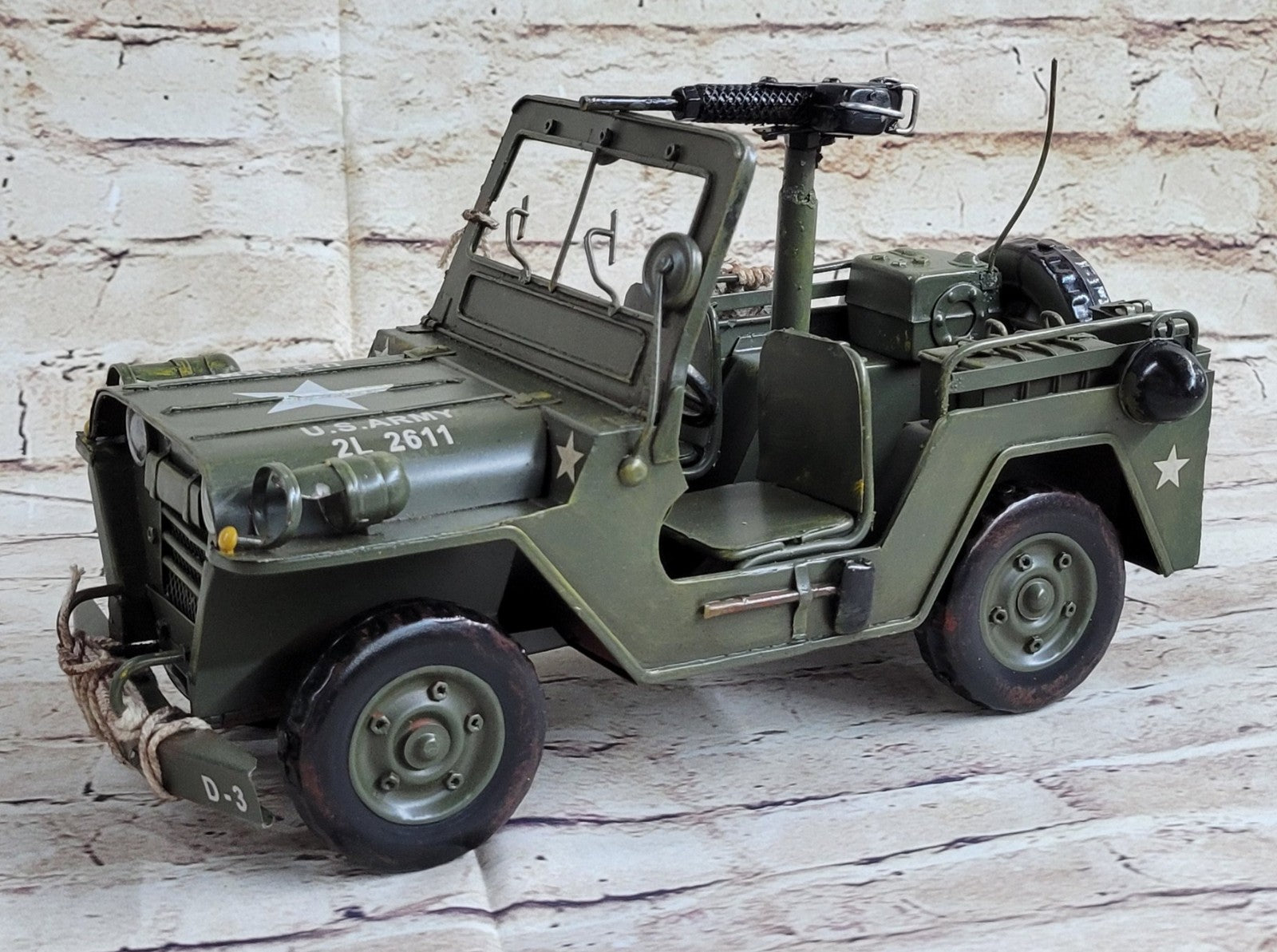 European Bronze Finery Holl 1940 Willys Quad Overland Jeep Metal Hand made
