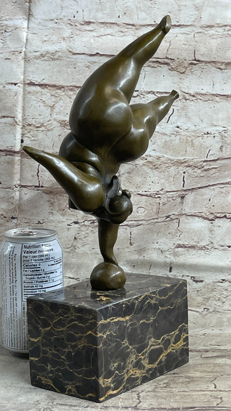 Original Milo Abstract Nude Girl Tribute to Botero Style Bronze Sculpture Decor